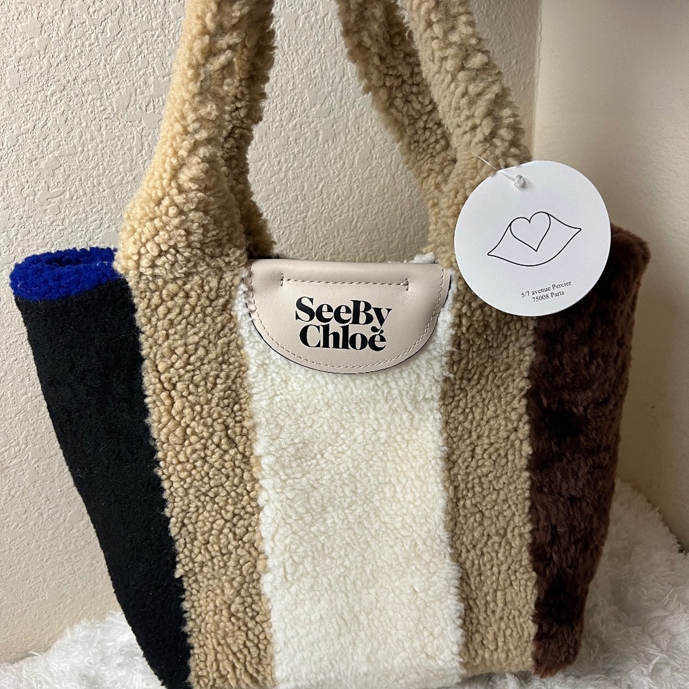 See by Chloe x Toasties Huggy Shearling Tote (New w/ Tag)